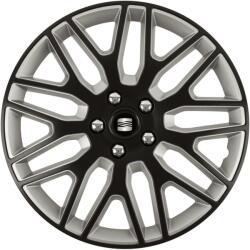 Autohelix MSA Set 4 Capace Roti 15 inchi (R15) Dakar Negru-Gri, Compatibile Cu Seat (DKNG61)