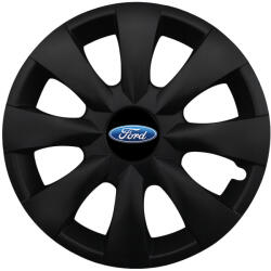 AUTOHELIX MSA Set 4 capace roti potrivite jantelor de 15 inchi (R15) compatibile FORD, Model - 316 Black Edition (316FordBlack)