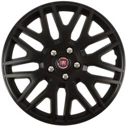 Autohelix MSA Set 4 Capace Roti 14 inchi (R14) Dakar Negru, Compatibile Cu Fiat (DKN21)