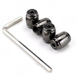 AutoHelix MSA Set capacele valva auto, universale, anti furt, negre (AX_CV-001-NEGRU-53)