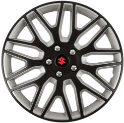 Autohelix MSA Set 4 Capace Roti 15 inchi (R15) Dakar Negru-Gri, Compatibile Cu Suzuki (DKNG70)