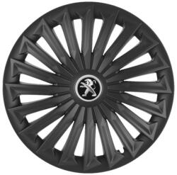 AutoHelix MSA Set 4 capace roti Joy Negru R17 pentru gama auto Peugeot (5371.1)