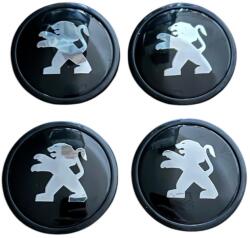 AUTOHELIX MSA Set 4 capace roti 62mm exterior Peugeot negre compatibil/inlocuitor janta aliaj (maf2581)