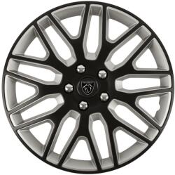 AutoHelix MSA Set 4 Capace Roti 14 inchi (R14) Dakar Negru-Gri, Compatibile Cu Peugeot (DKNG51)