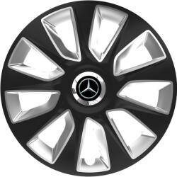 Autohelix MSA Set 4 Capace Roti 16 inchi (R16) Stratos Gri-Negru, Compatibile Cu Mercedes-Benz (STRGN58)