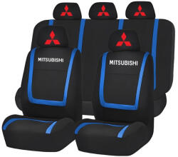 AutoHelix MSA Set Huse Scaune Universale Compatibile cu Mitsubishi - Negru/Albastru (Mits1.2)