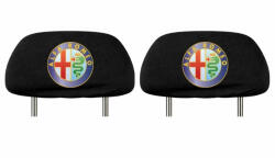 AutoHelix MSA Set 5 huse tetiere negre, pentru gama auto Alfa Romeo (TET1.1)
