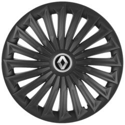 AutoHelix MSA Set 4 capace roti Joy Negru R17 pentru gama auto Renault (5377.1)