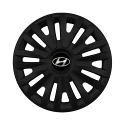 AutoSSF Set 4 capace roti 14 inchi (R14) compatibile HYUNDAI, Model 217 Black (217HyundaiBlack)