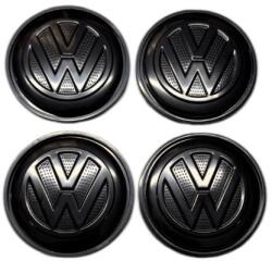 Autohelix Msa Set 4 capace roti 65mm VW 3B7601171 negre compatibil/inlocuitor janta aliaj (maf3678)