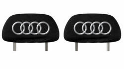 AutoHelix MSA Set 5 huse tetiere negre, pentru gama auto AUDI (TET41)