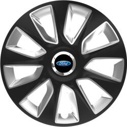Autohelix MSA Set 4 Capace Roti 16 inchi (R16) Stratos Gri-Negru, Compatibile Cu Ford (STRGN39)