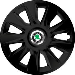 Autohelix MSA Set 4 Capace Roti 17 inchi (R17) Stratos Negru, Compatibile Cu Skoda (STRN23)