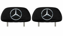 AutoHelix MSA Set 2 huse tetiere negre, pentru gama auto MERCEDES (TET19)