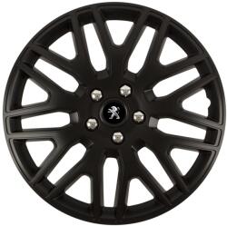 Autohelix MSA Set 4 Capace Roti 16 inchi (R16) Dakar Negru, Compatibile Cu Peugeot (DKN53)