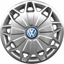 Autohelix Msa Set 4 capace roti 16 inchi (R16) Compatibile Cu Volkswagen model - 419, Sigla Albastra (419VwAlbastru)