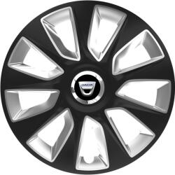 Autohelix MSA Set 4 Capace Roti 16 inchi (R16) Stratos Gri-Negru, Compatibile Cu Dacia (STRGN36)