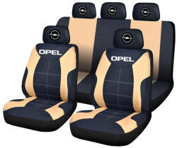 AutoHelix MSA Set Huse Scaune Universale Compatibile cu Opel - Negru/Crem (Opel1)