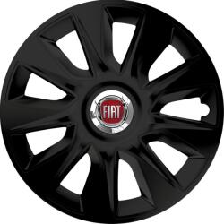Autohelix MSA Set 4 Capace Roti 17 inchi (R17) Stratos Negru, Compatibile Cu Fiat (STRN9)