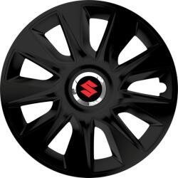 Autohelix MSA Set 4 Capace Roti 17 inchi (R17) Stratos Negru, Compatibile Cu Suzuki (STRN25)