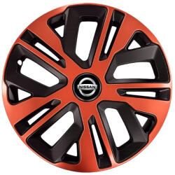 AutoHelix Set 4 Capace Roti 16 inch (R16), Raven Cupru-Negru Compatibil Cu Nissan (cup15.1)