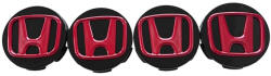 Autohelix Msa Set 4 capace 57mm, HONDA, Negru-Rosu, pentru jante aliaj (iro184)