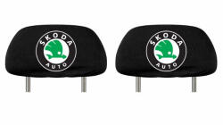 AutoHelix MSA Set 5 huse tetiere negre, pentru gama auto SKODA (TET25.1)
