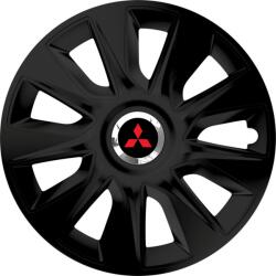Autohelix MSA Set 4 Capace Roti 16 inchi (R16) Stratos Negru, Compatibile Cu Mitshubisi (STRN44)