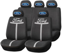 AutoHelix MSA Set Huse Scaune Universale HLX1 Compatibile cu Ford - Negru/Gri (TGRI6)