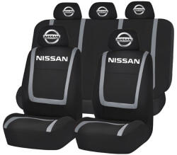AutoHelix MSA Set Huse Scaune Universale Compatibile cu Nissan - Negru/Gri (HYU1.4)