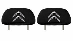 AutoHelix MSA Set 2 huse tetiere negre, pentru gama auto CITROEN (TET6)