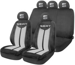 AutoHelix MSA Set Huse Scaune Universale HLX7 Compatibile cu Seat - Negru/Gri (HLX7SE)