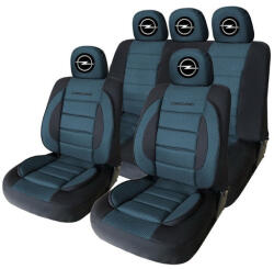 AutoHelix MSA Set Huse Scaune Universale Premium Carguard Personalizate cu Opel - Negru/Albastru (HLXblue.10)