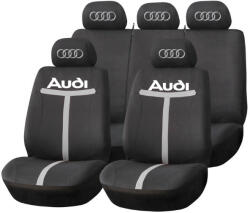 AutoHelix MSA Set Huse Scaune Universale HLX1 Compatibile cu Audi - Negru/Gri (TGRI1)