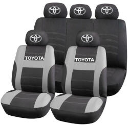 AutoHelix MSA Set Huse Scaune Universale HLX2 Compatibile cu Toyota - Negru/Gri (GROSG19)