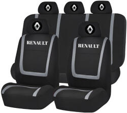 AutoHelix MSA Set Huse Scaune Universale Compatibile cu Renault - Negru/Gri (HSAREN8)