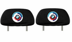 AutoHelix MSA Set 2 huse tetiere negre, pentru gama auto BMW ANIVERSAR (TET3)