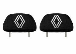 AutoHelix MSA Set 2 huse tetiere negre, pentru gama auto RENAULT NOU (TET31)