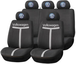 AutoHelix MSA Set Huse Scaune Universale HLX1 Compatibile cu Volkswagen - Negru/Gri (TGRI20)