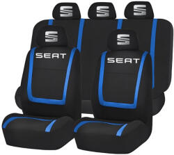 AutoHelix MSA Set Huse Scaune Universale Compatibile cu Seat - Negru/Albastru (Seat1.6)