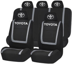 AutoHelix MSA Set Huse Scaune Universale Compatibile cu Toyota- Negru/Gri (Toy1)