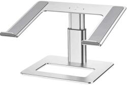 Smarto Stand laptop ergonomic Smarto A60, fabricat din aluminiu, portabil, compatibil cu laptopuri de la 10 la 15.6 inch, dimensiuni 29, 5*24.5*12.5 cm reglabil , argintiu (sid585) Suport laptop