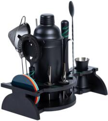 Arvada Set Cocktail Portabil Arvada® ShakerPro, Boston style, piese negre, 14 Accesorii Barman, Uz Casnic sau profesional, ideal cadou, negru (sid906)