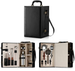 Arvada Set Cocktail Portabil Arvada® ShakerPro, 16 piesec, Otel Inoxidabil, cutie deosebita, multiple Accesorii Barman, Uz Casnic sau proferional, ideal cadou, negru (sid899)