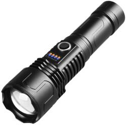Asafee Lanterna LED Asafee LT-P0006 Ultra-Bright, 20w din aluminiu, sursa XHP50/70/WHITE LASER , profesionala, focus ajustabil, acumulator 6000mah inclus, rezistenta la apa, incarcare USB, 3500 lumeni, 3 mod