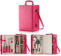 Arvada Set Cocktail Portabil Arvada® ShakerPro, 16 piesec, Otel Inoxidabil, cutie deosebita, multiple Accesorii Barman, Uz Casnic sau proferional, ideal cadou, roz (sid900)