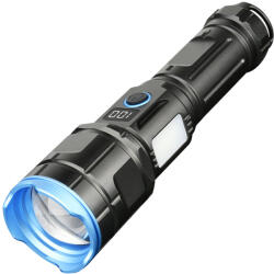 Ruiying Lanterna LED RuiyingRL-3015 Ultra-Bright Power Bank, 700 lumeni, aluminiu, profesionala, 30w, focus ajustabil, acumulator 5500 mah, rezistenta la apa, incarcare USB, negru (sid562)