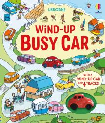 Usborne Wind-Up Busy Car - Carte cu jucărie pentru copii 3+ ani, Usborne (9781836044338)