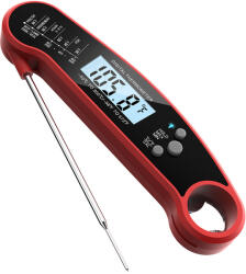 YOUKONG Termometru alimentar digital cu sonda insertie YOUKONG , interval de masurare -50°C - 300°C, rosu (sid432)
