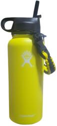 Hydro Flask Sticla de apa Hydro Flask din otel inoxidabil si izolata in vid cu capac, sistem de prindere si pai 946 ml, galbena (sid760)